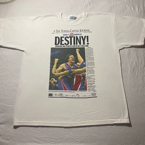 SOLD Y2K NCAA Kansas Jayhawks Final Four white t shirt